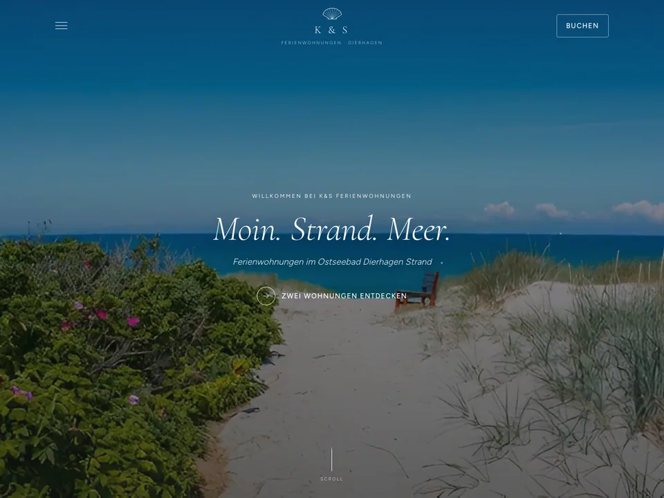 K&S Ferienwohnungen: view of the website