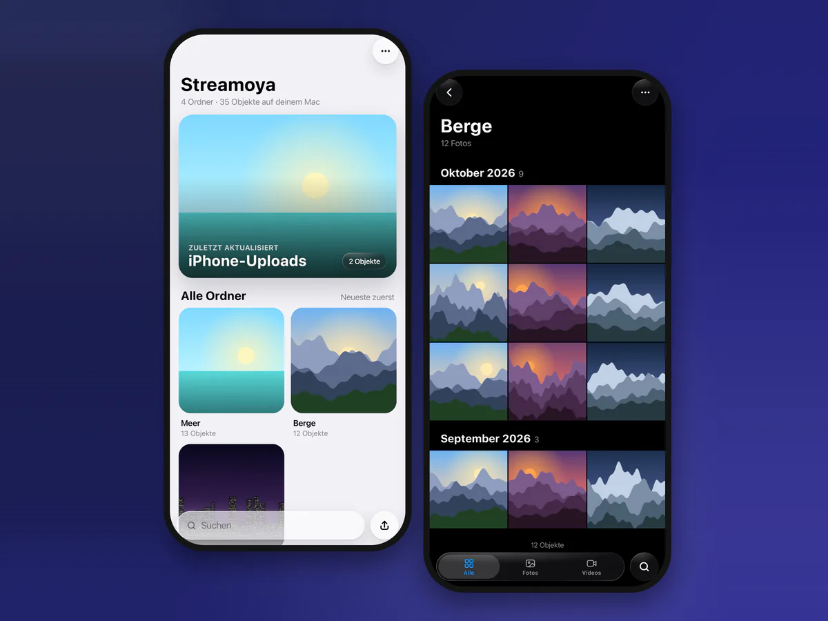 Streamoya: media server in the Mac menu bar